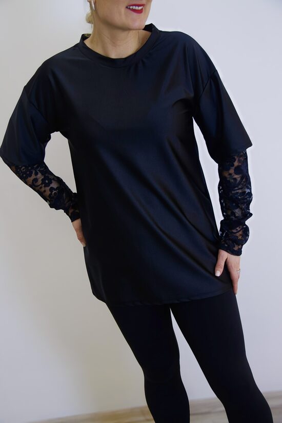 MELNA MEŽĢĪŅU TUNIKA 