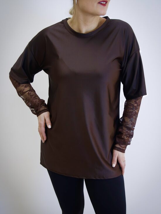 BRŪNA MEŽĢĪNU TUNIKA 