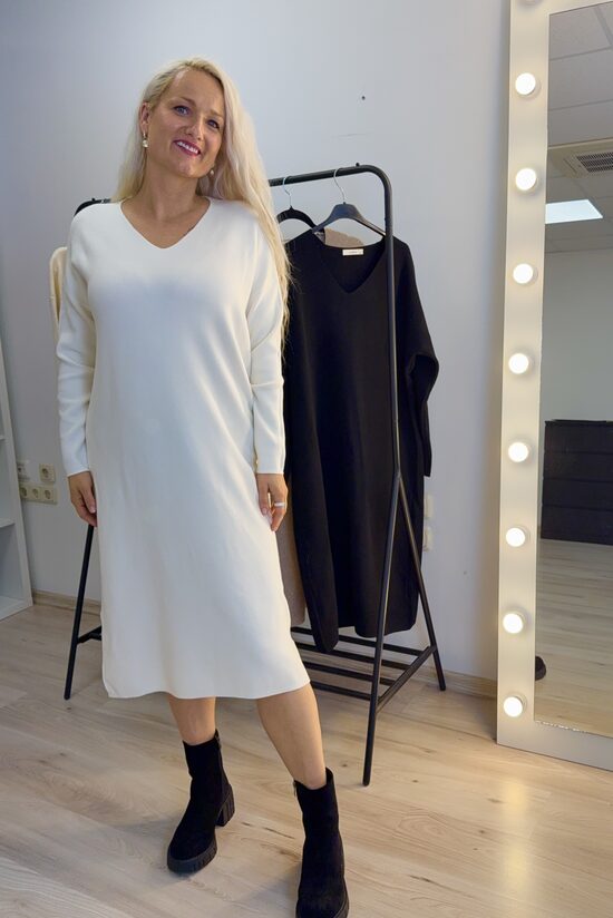 Viskozes piena balta kleita 