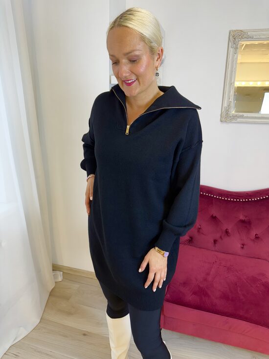 Džemperkleita - melna 