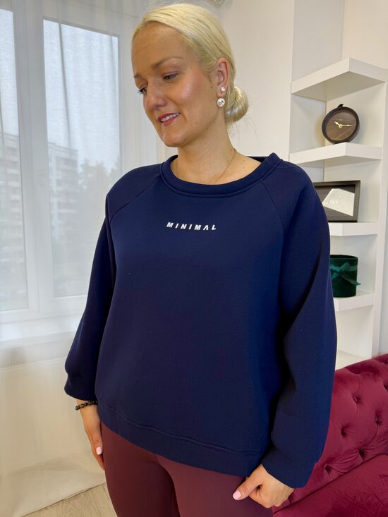 Tumši zils MINIMAL džemperis 